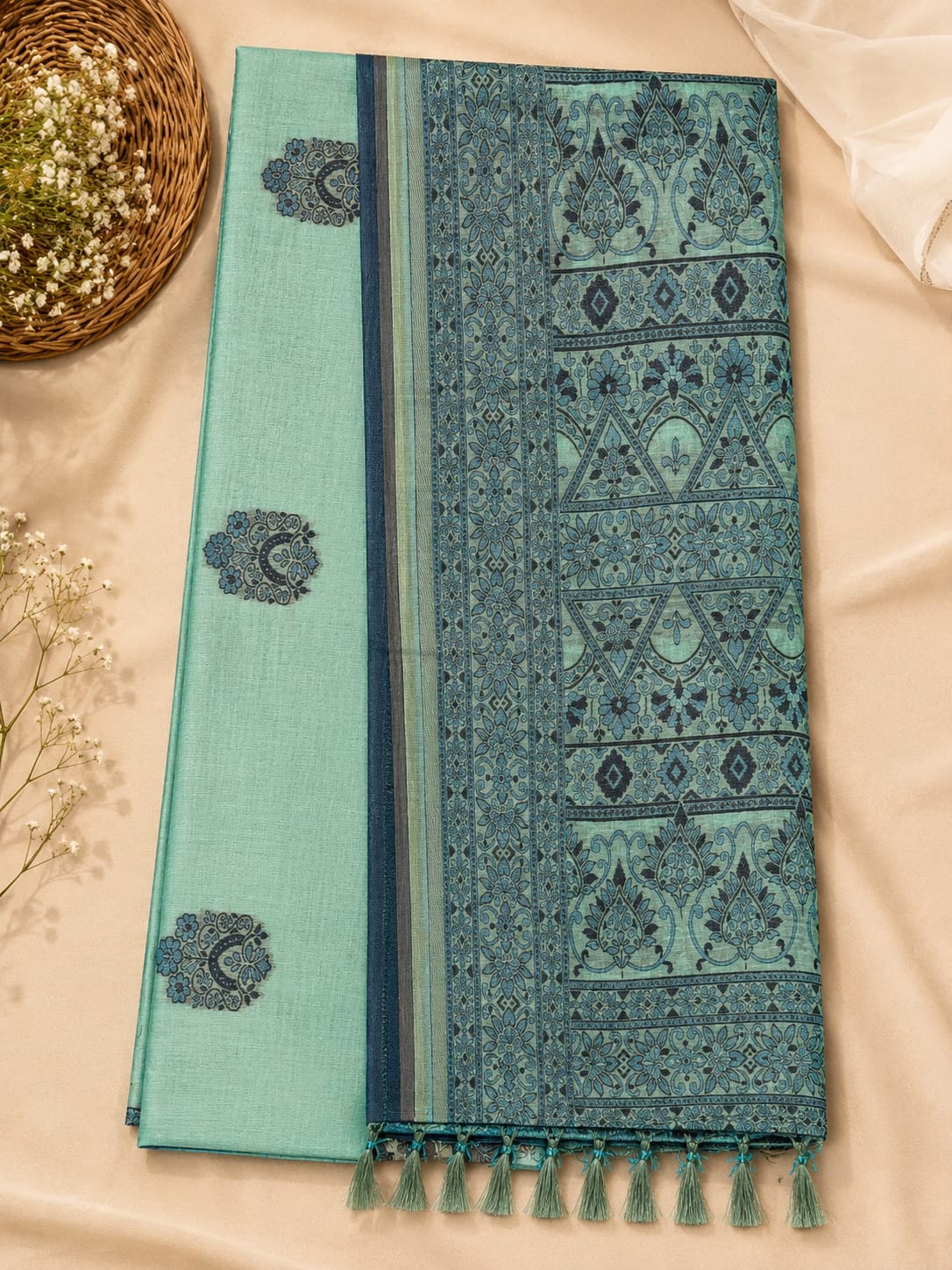 Authentic Bengal Handloom Cotton Saree