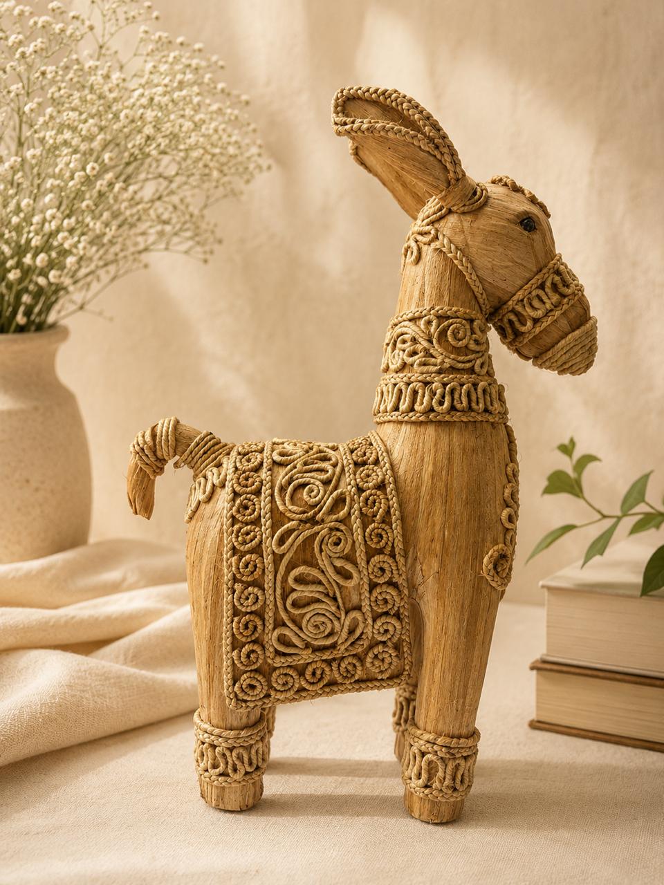 Handcrafted Jute Horse Showpiece
