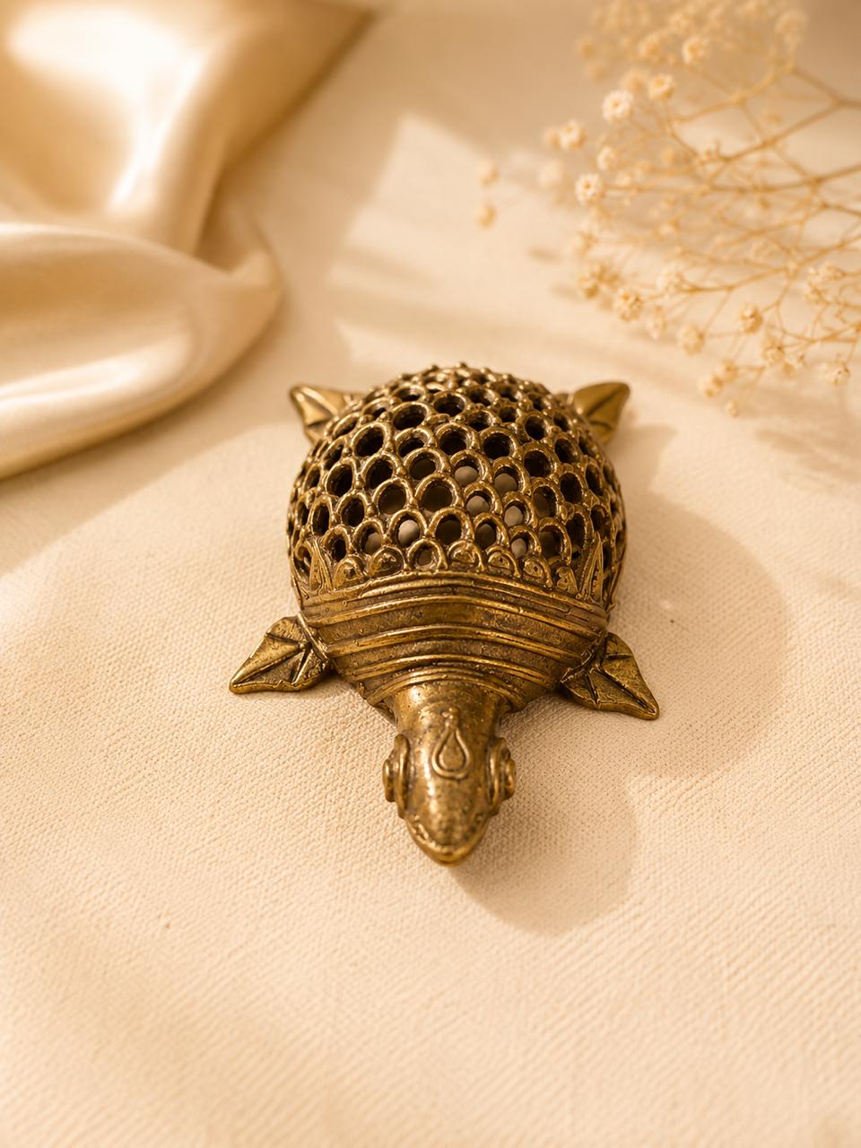 Handcrafted Bell Metal Tortoise Décor