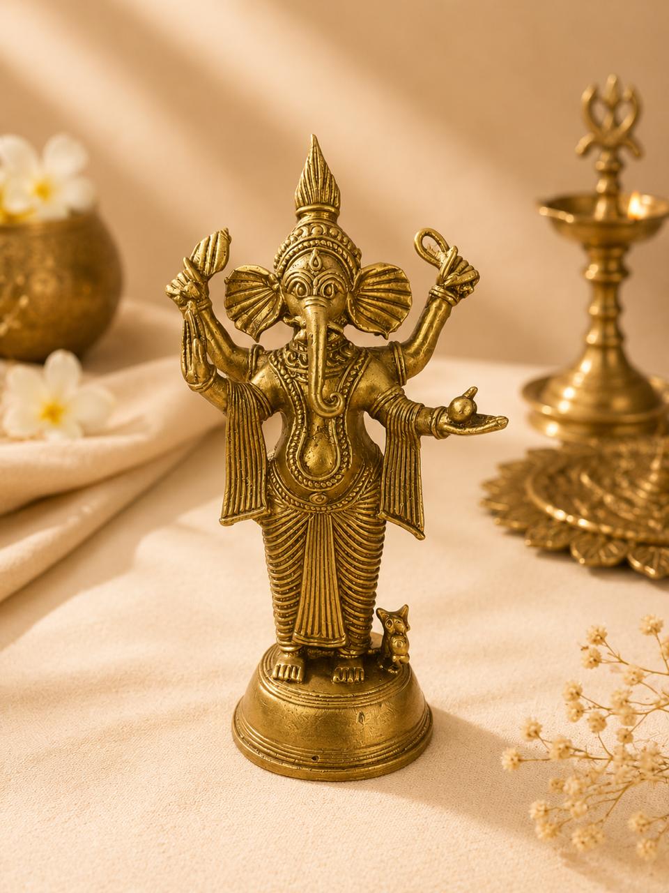 Handcrafted Bell Metal Lord Ganesha Idol