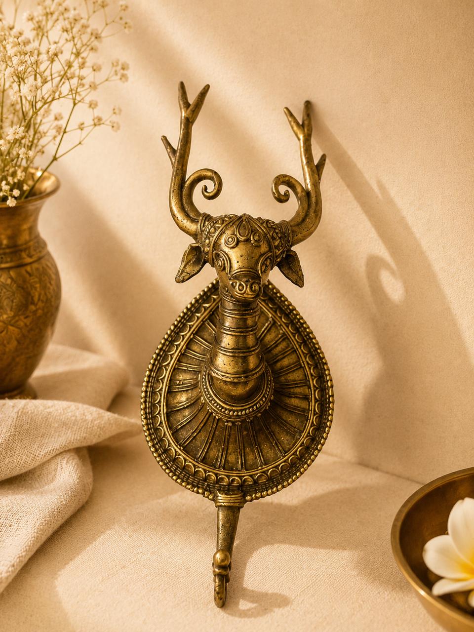 Handcrafted Bell Metal Deer Key Holder